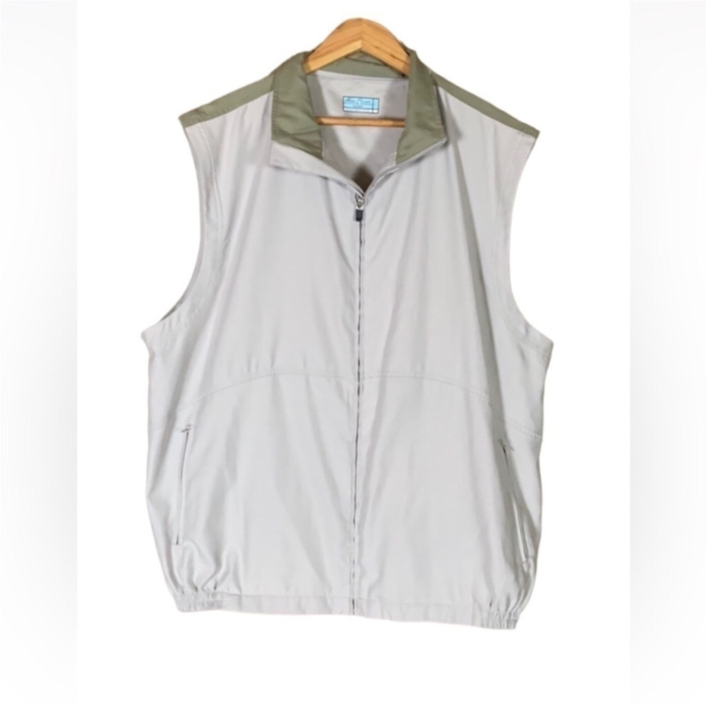Alan Flusser Golf Performance vest Size Large Khaki / tan color